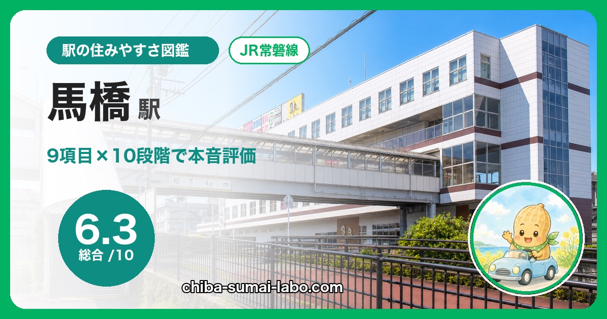 馬橋駅前の風景(JR常磐線馬橋駅)