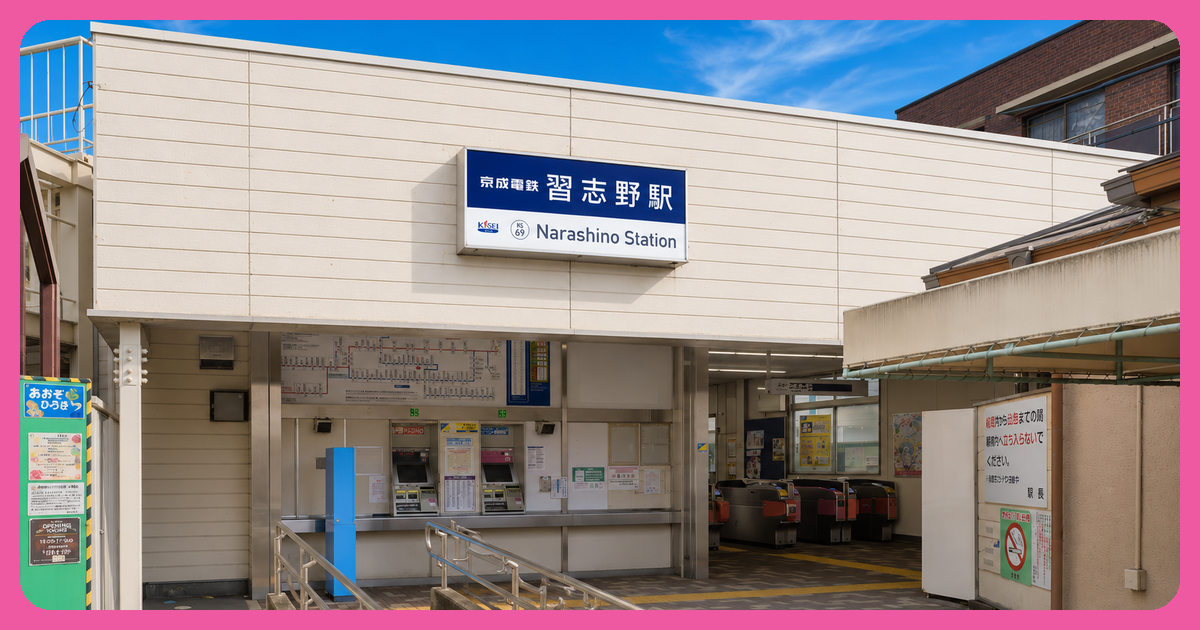 習志野駅の街並み