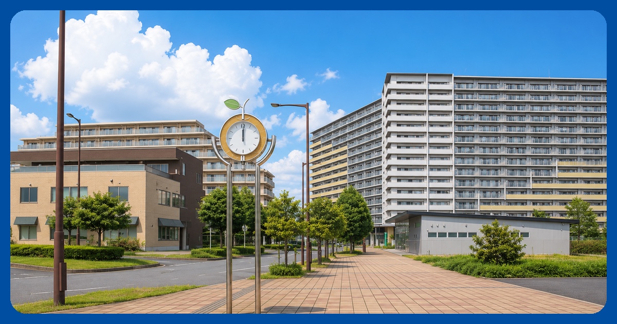 北総線 白井駅の駅前の風景