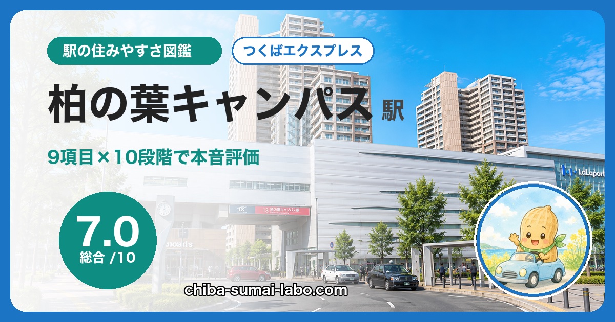 柏の葉キャンパス駅前の風景