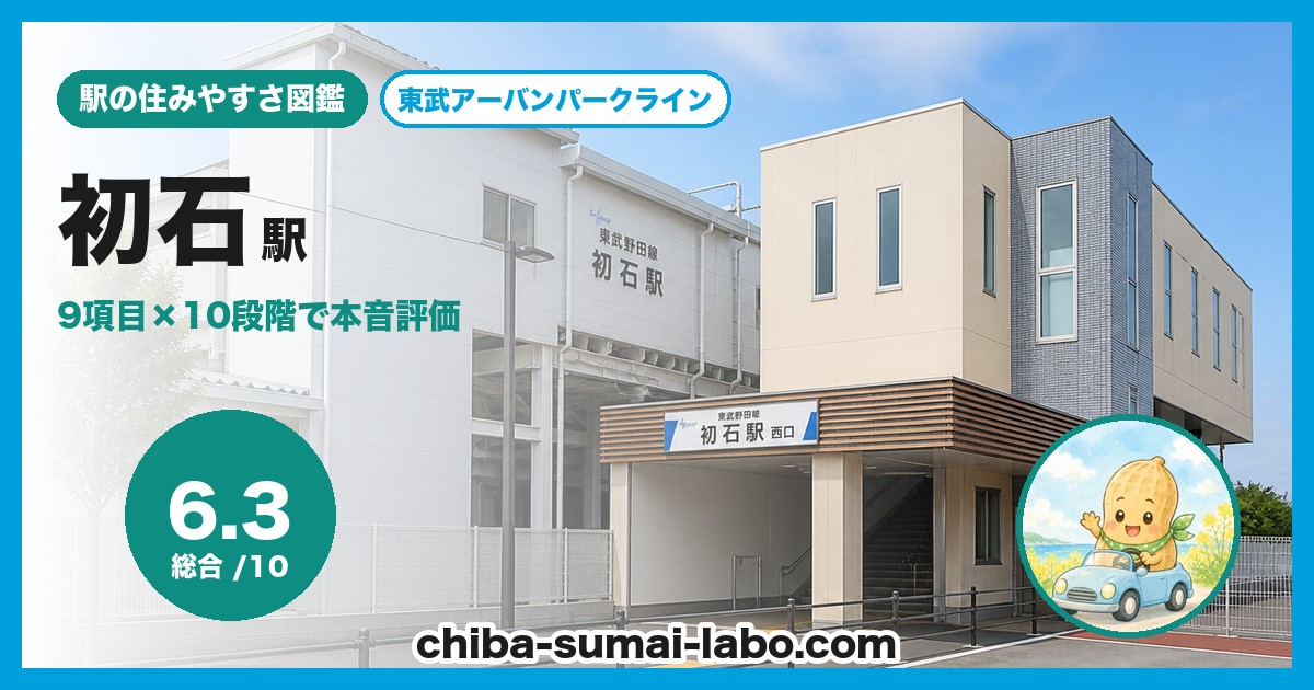 初石駅前の風景