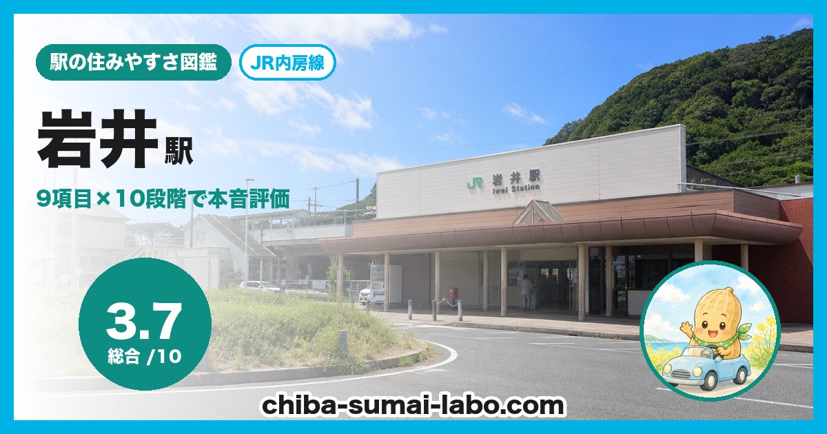 岩井駅前の風景
