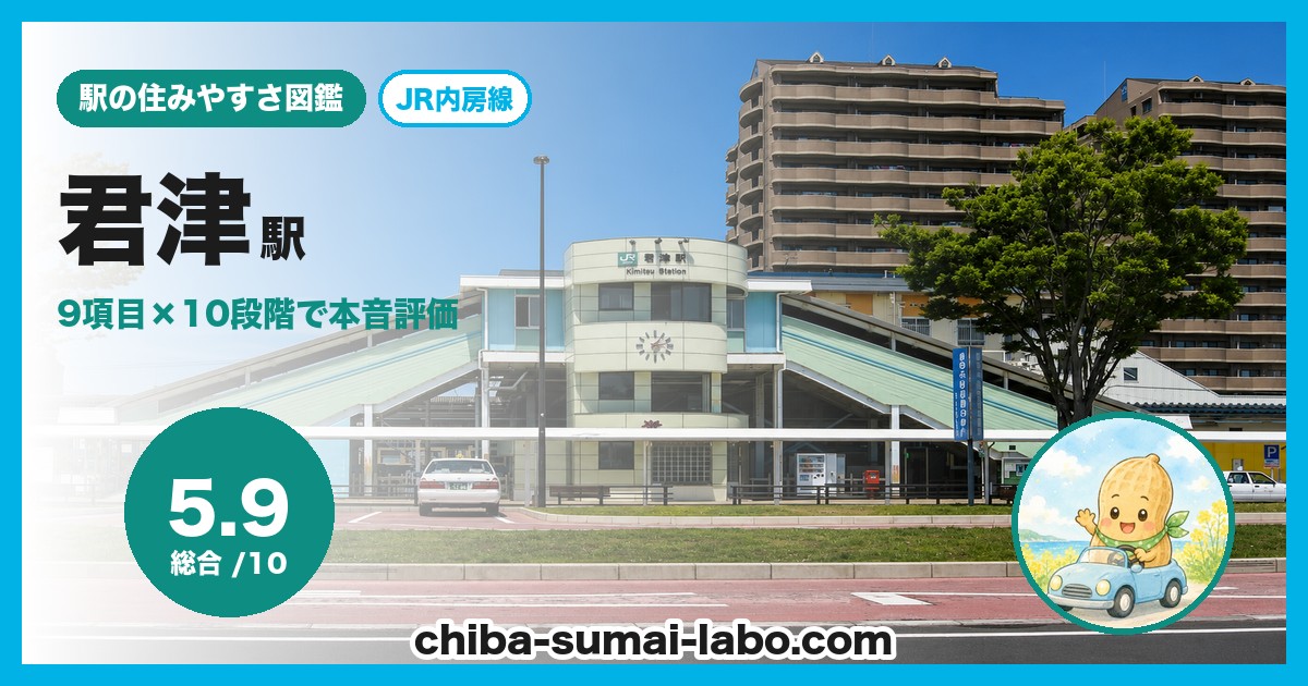君津駅前の風景