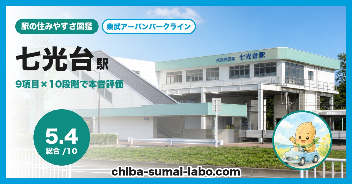 七光台駅前の風景