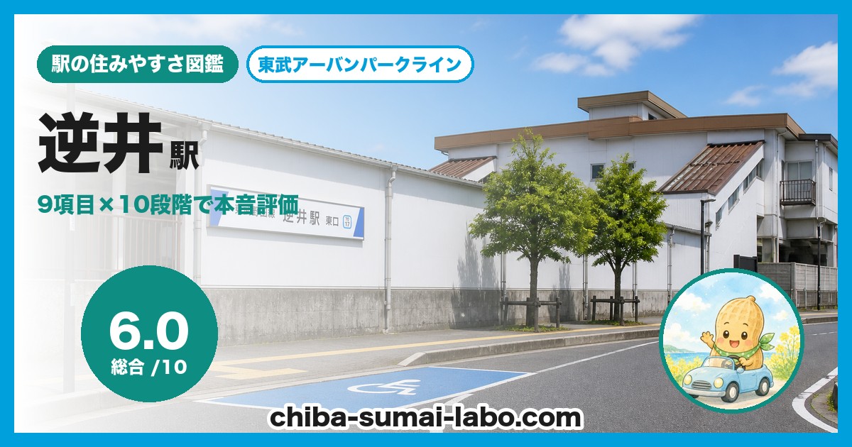 逆井駅前の風景
