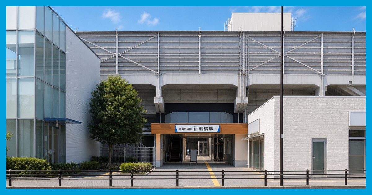 新船橋駅前の風景