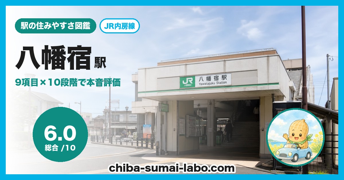 八幡宿駅前の風景