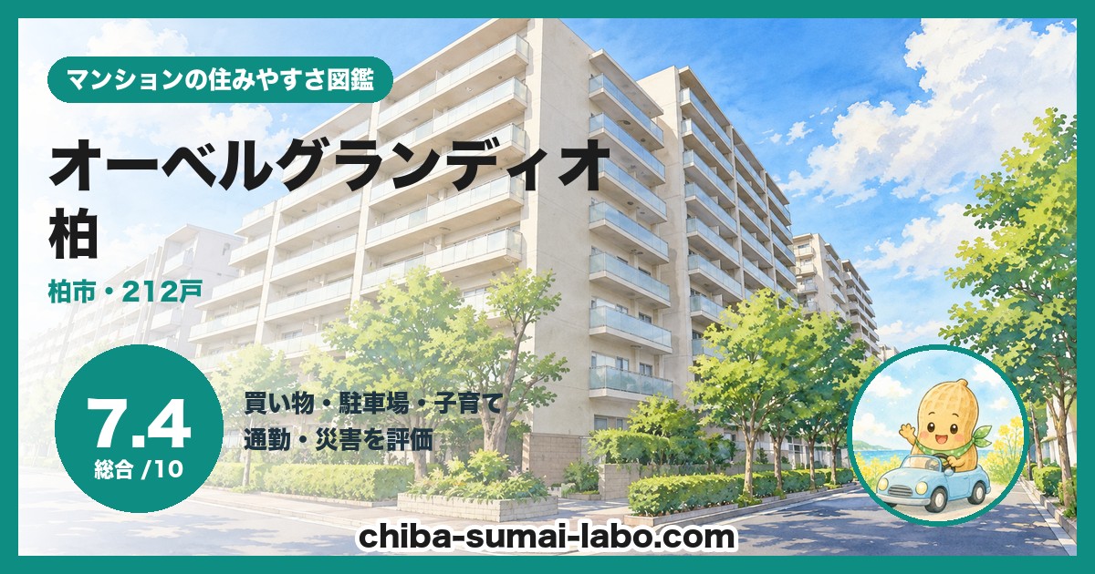 オーベルグランディオ柏の住みやすさ（総合7.4）