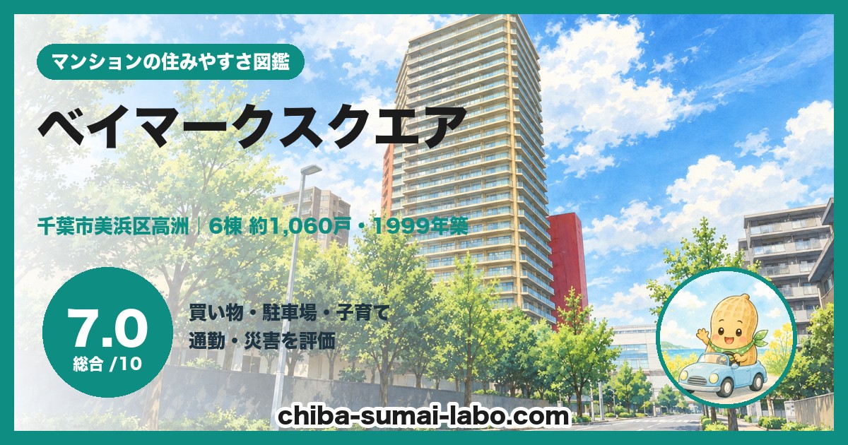 ベイマークスクエアの住みやすさ(総合7.0)