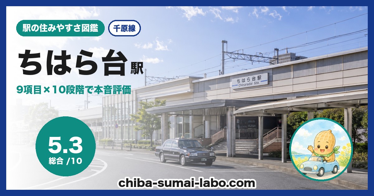 ちはら台駅前の風景