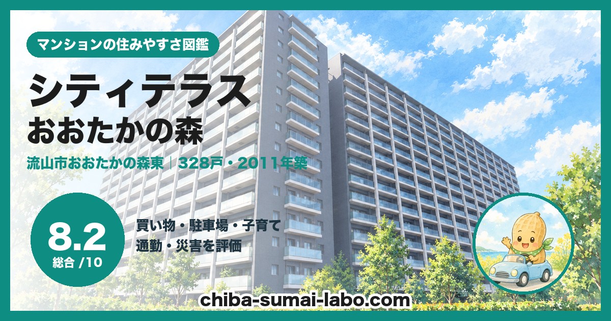 シティテラスおおたかの森ステーションコートの住みやすさ(総合8.2)