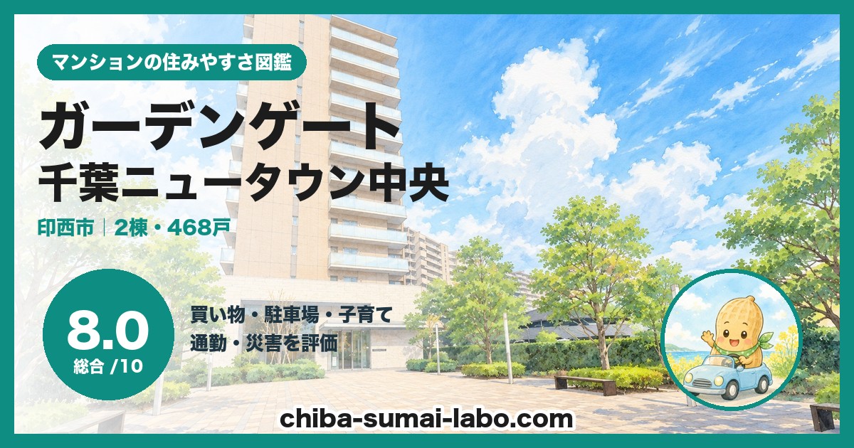 ガーデンゲート千葉ニュータウン中央の住みやすさ（総合8.0）
