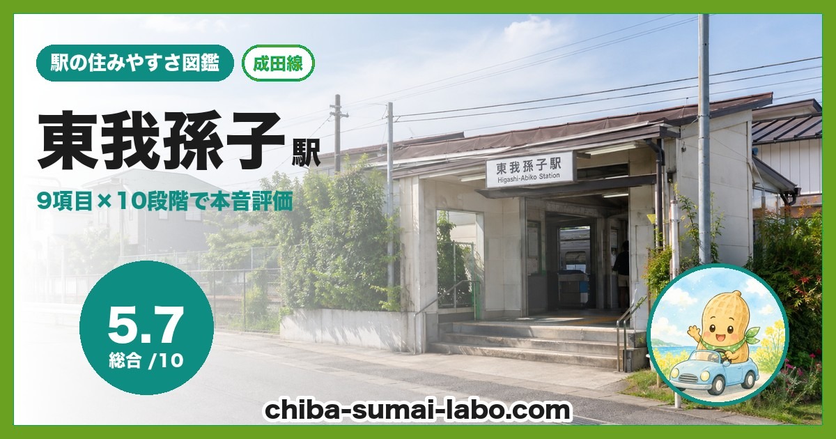 東我孫子駅前の風景