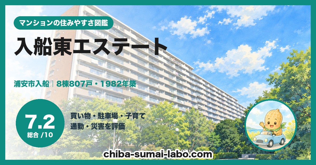 入船東エステートの住みやすさ（総合7.2）