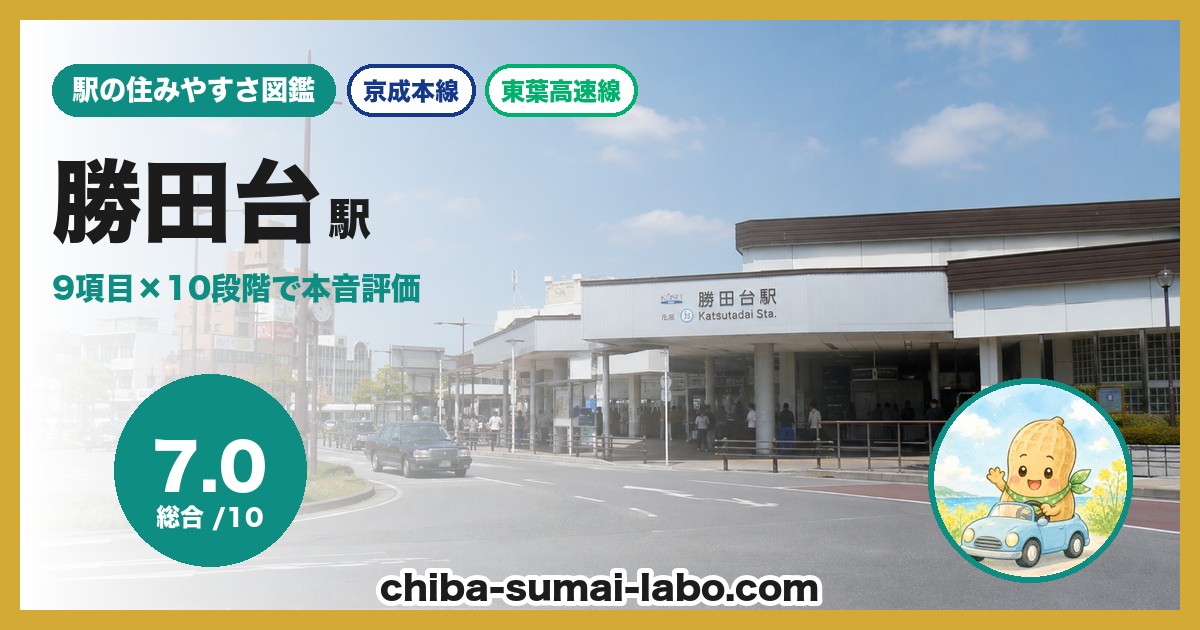 勝田台駅前の風景