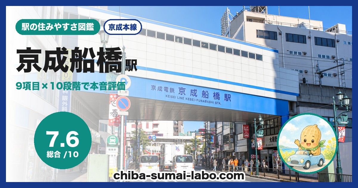 京成船橋駅前の風景