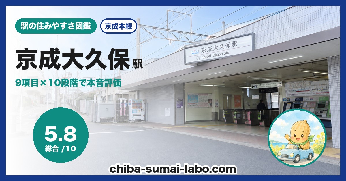 京成大久保駅前の風景