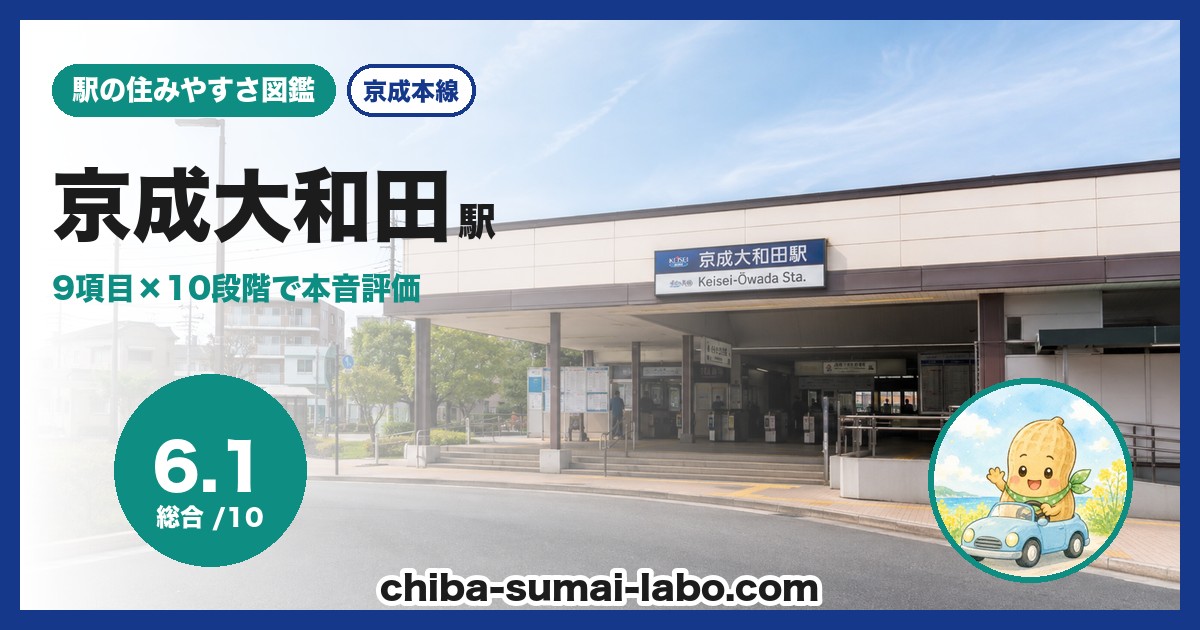 京成大和田駅前の風景