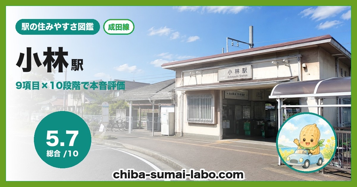 小林駅前の風景