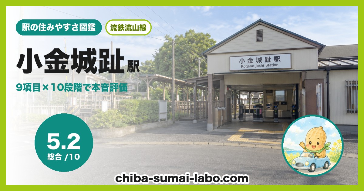 小金城趾駅前の風景