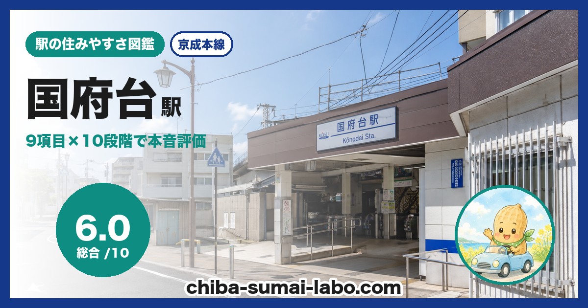 国府台駅前の風景
