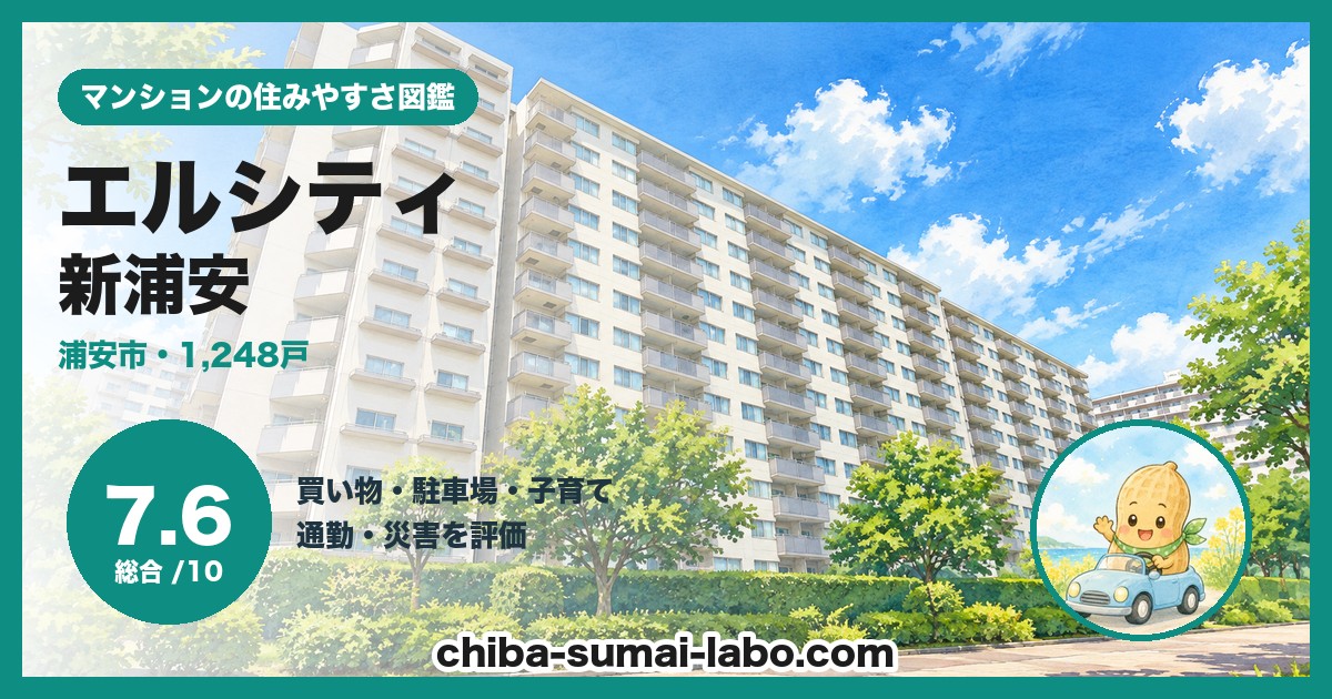 エルシティ新浦安の住みやすさ（総合7.6）