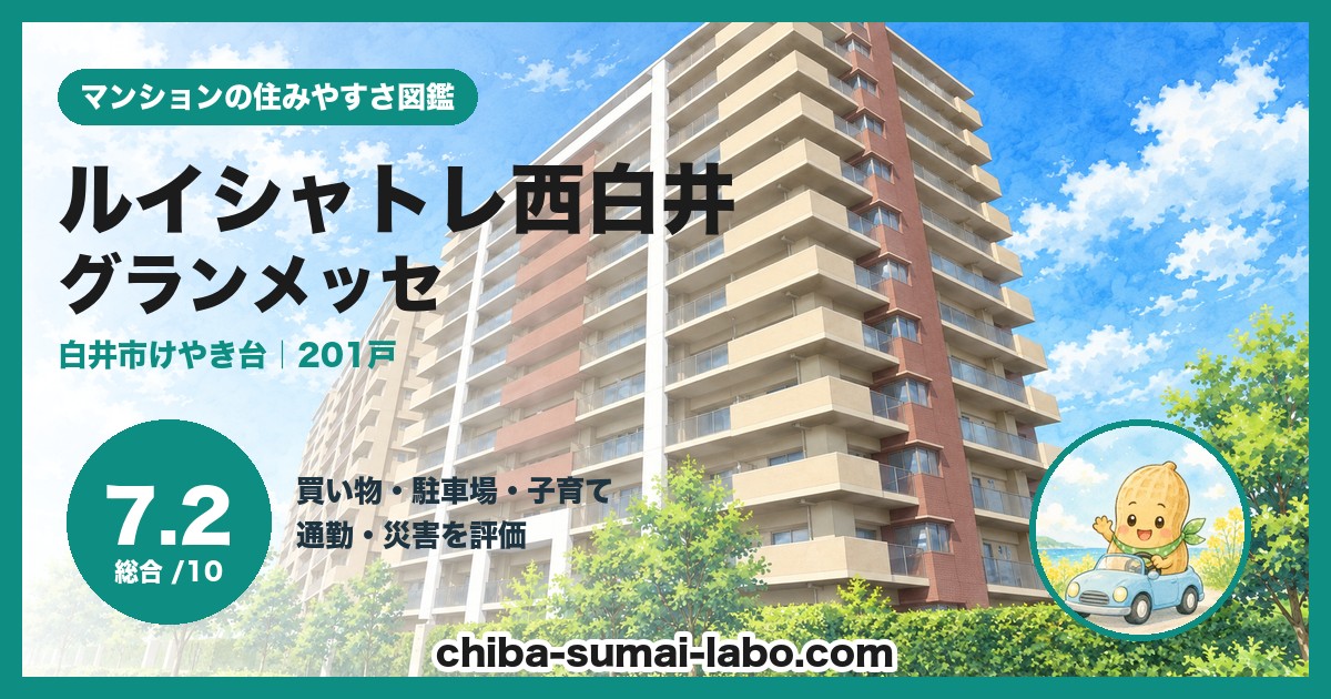 ルイシャトレ西白井グランメッセの住みやすさ（総合7.2）