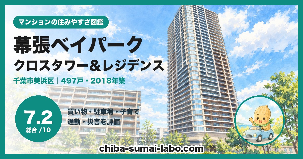 幕張ベイパーク クロスタワー＆レジデンスの住みやすさ（総合7.2）
