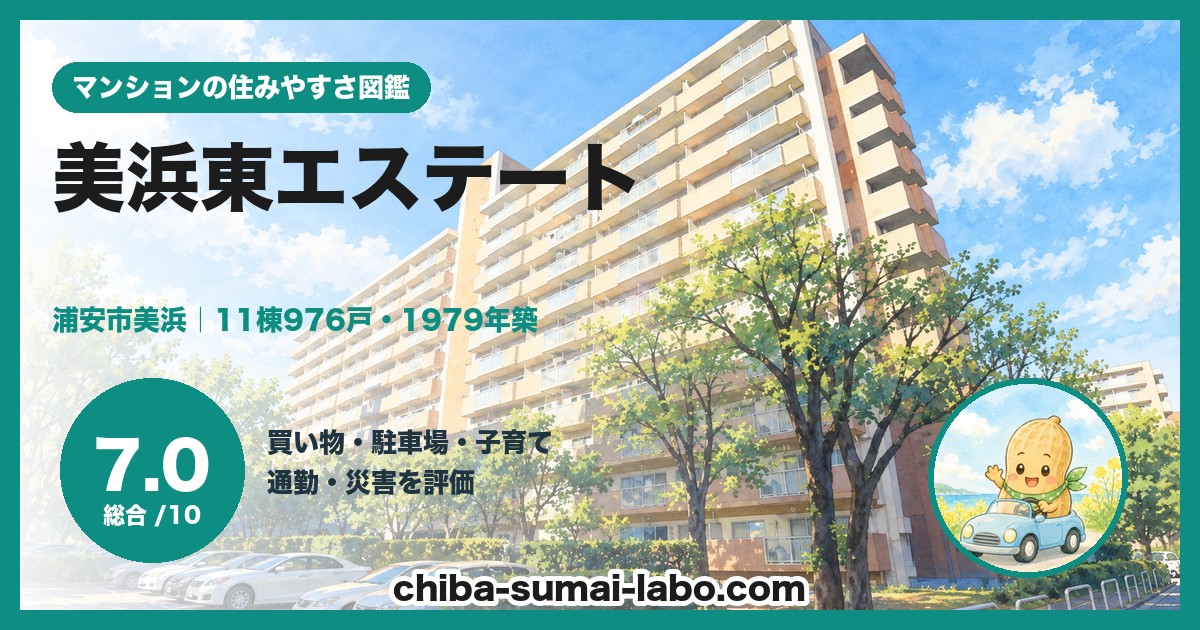 美浜東エステートの住みやすさ（総合7.0）