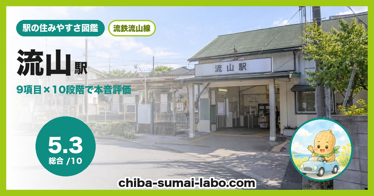 流山駅前の風景