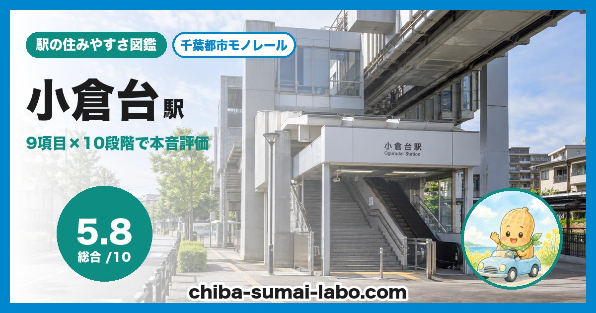 小倉台駅前の風景