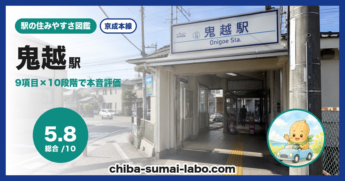鬼越駅前の風景