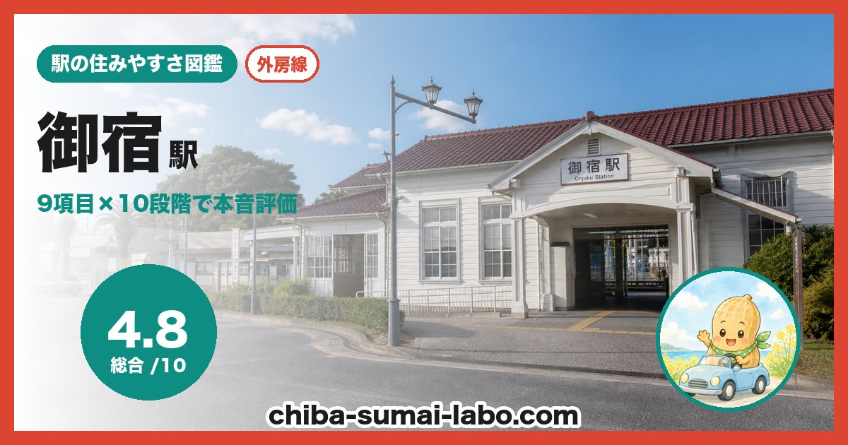 御宿駅前の風景