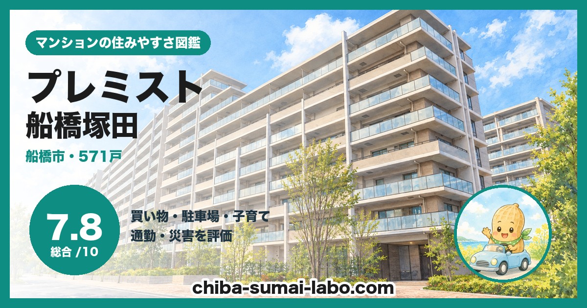 プレミスト船橋塚田の住みやすさ（総合7.8）