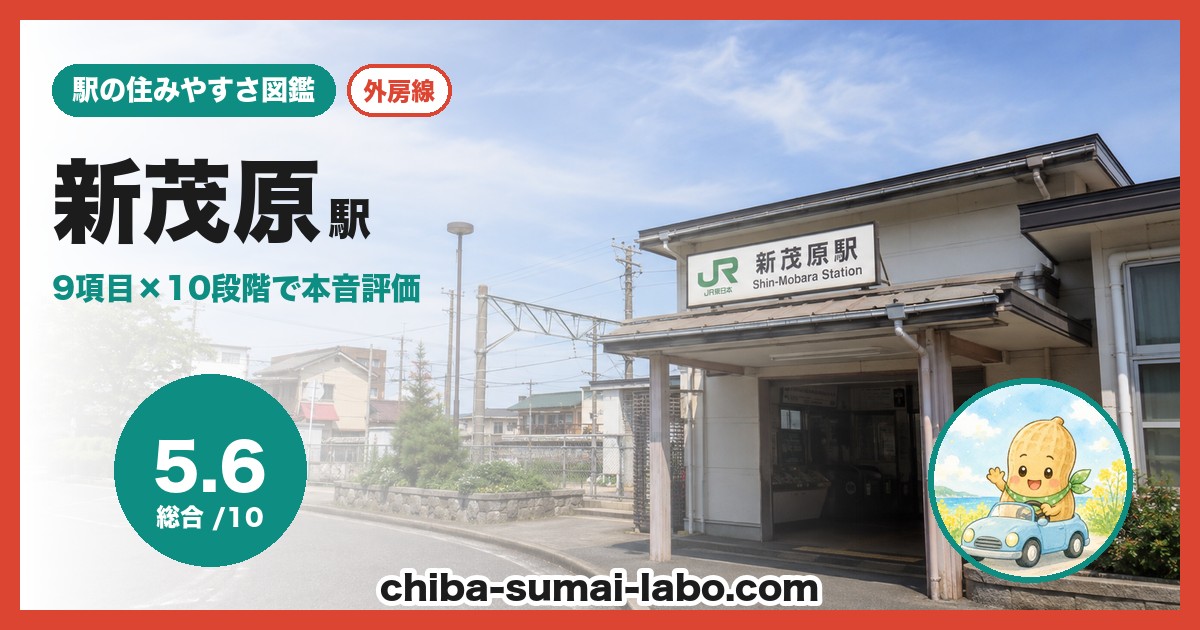 新茂原駅前の風景