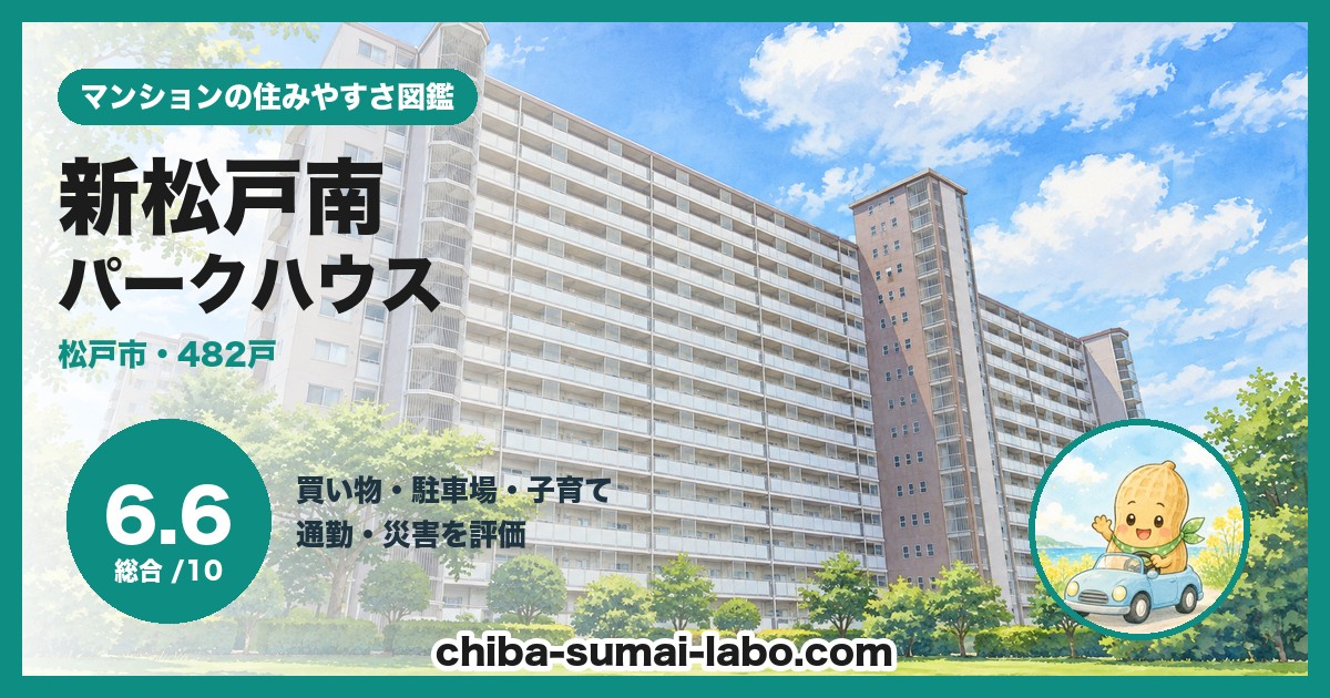 新松戸南パークハウスの住みやすさ（総合6.6）
