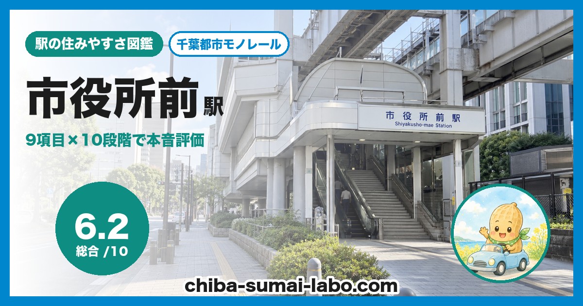 市役所前駅前の風景