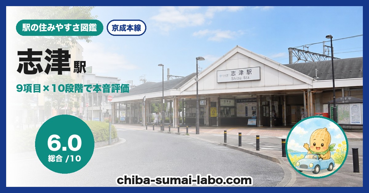 志津駅前の風景