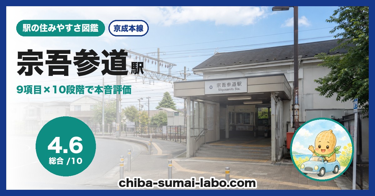 宗吾参道駅前の風景