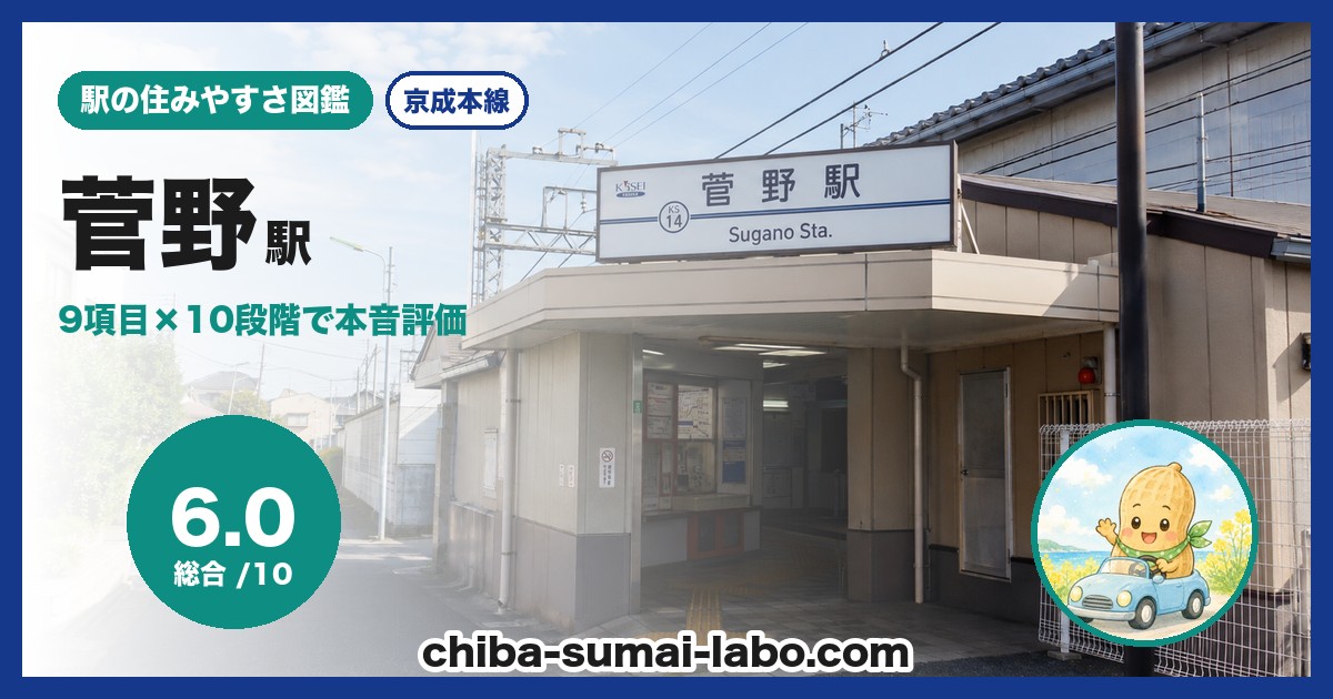 菅野駅前の風景