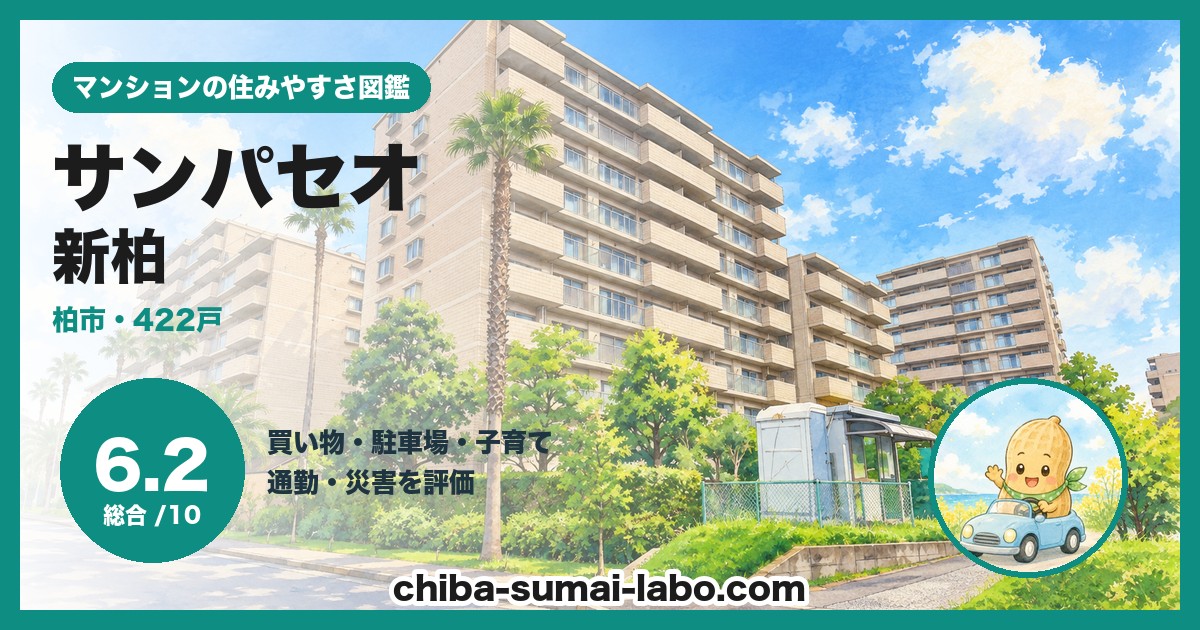 サンパセオ新柏の住みやすさ（総合6.2）