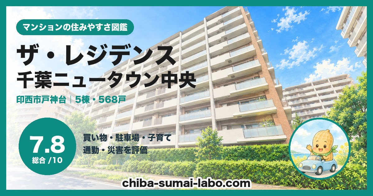 ザ・レジデンス千葉ニュータウン中央の住みやすさ（総合7.8）