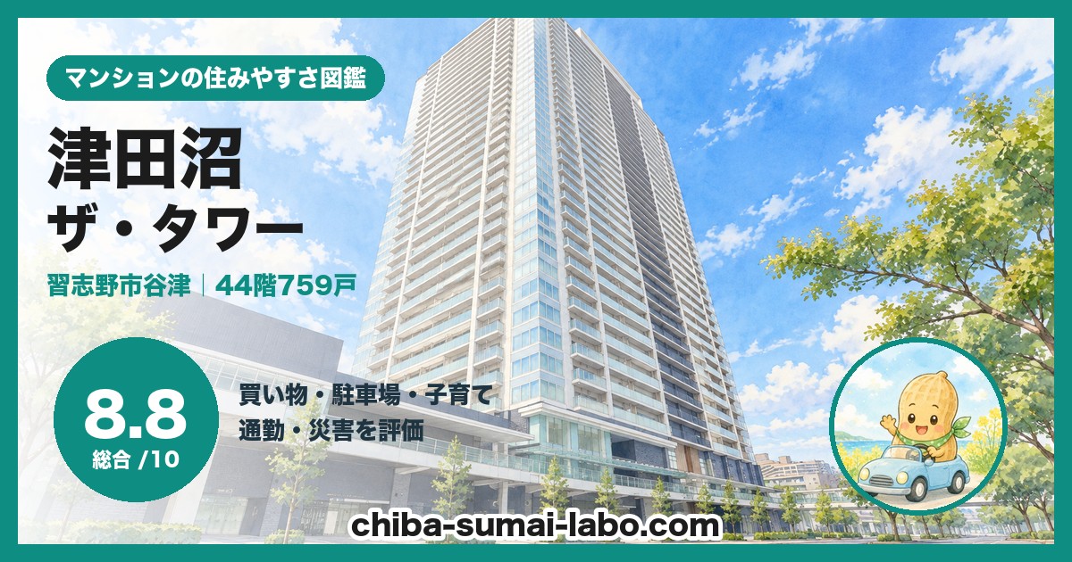 津田沼ザ・タワーの住みやすさ（総合8.8）