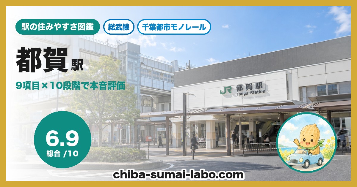 都賀駅前の風景