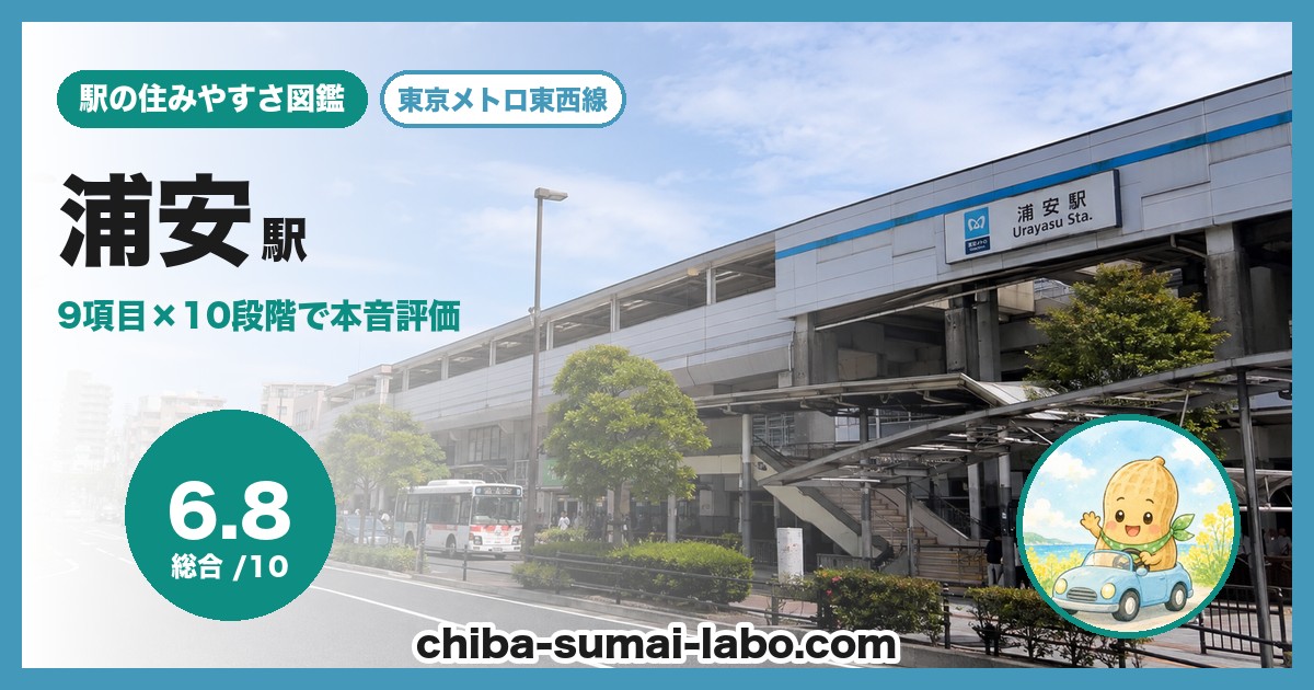 浦安駅前の風景