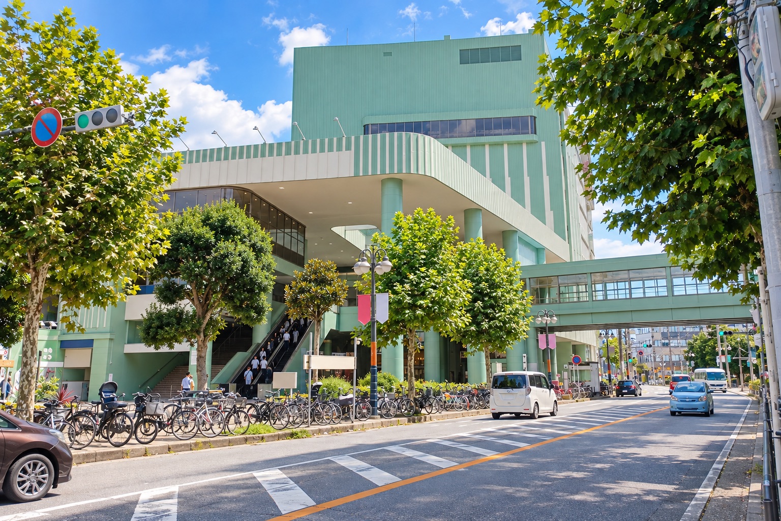 新津田沼駅とイオンモール津田沼Southのイメージ
